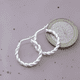 thumbnail image 2 of Aros Argollas De Plata Enroscadas, Argollas De Plata 925 #1, 2 of 3