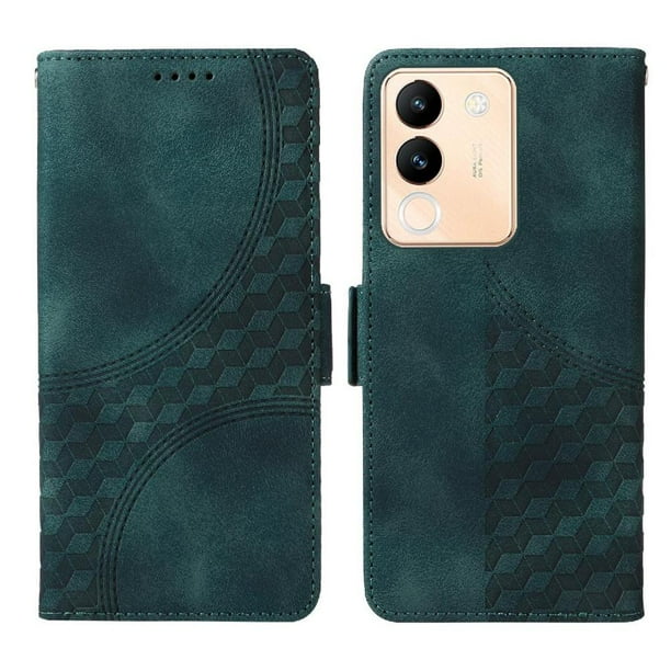 Carcasa FOXDOCK Vivo Y200 5G de cuero PU, diseño acolchado clásico, protección contra caídas y rayones