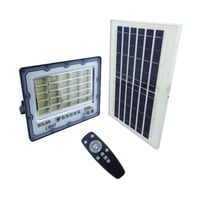 Importclick - Foco Proyector Solar Led 200 Watt Dúo Color Panel Solar 250 Led Luz Cálida Fría Control Remoto