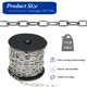 thumbnail image 3 of Cadena colgante LinhomGuy de acero inoxidable 304 de 15 m con bobina, 3 of 6