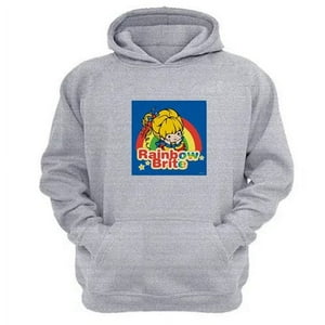 Genérico - Polerón Canguro Rainbown Brite Gris Claro Talla Xs Unisex