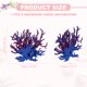 thumbnail image 2 of Decoración de Coral para Acuario Uxcell, Decoraciones para Peceras, Adornos de Coral para Peceras, 5.9x2.2x4.7 Pulgadas, (Azul Púrpura, 1 Pza), Destinado para Decoración de Paisajismo de Acuarios, 2 of 6