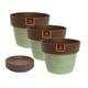 thumbnail image 2 of Set de 3 Maceta Greta 22cm Menta y sus platos, 2 of 3