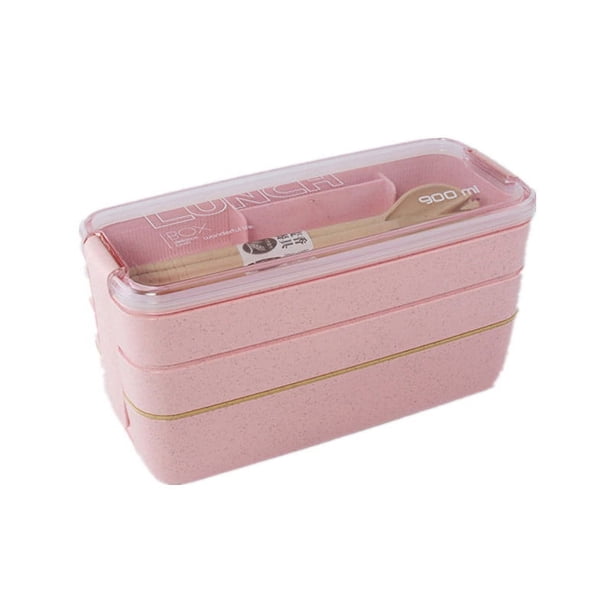 1pc, Portable Lunch Box, Stacked Bento Box, 3 Tiers 4 Compartment Food Container, For Students And Office Workers, Kitchen Gadgets, Kitchen Stuff, Kitchen Accessories, Home Kitchen Items, Back To Scho