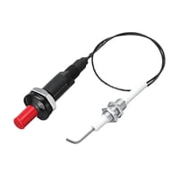 Bothyi - Kit De Encendido Piezoeléctrico Con Botón Pulsador Y Cable De 30 Cm Para Parrilla De Gas Y Chimenea Exterior