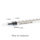 thumbnail image 2 of Jeringa AmeriCan Goods 1 ml con punta Luer slip - paquete de 50, 2 of 2