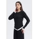 thumbnail image 2 of Polera Mujer Borde En Contraste Negro, 2 of 4