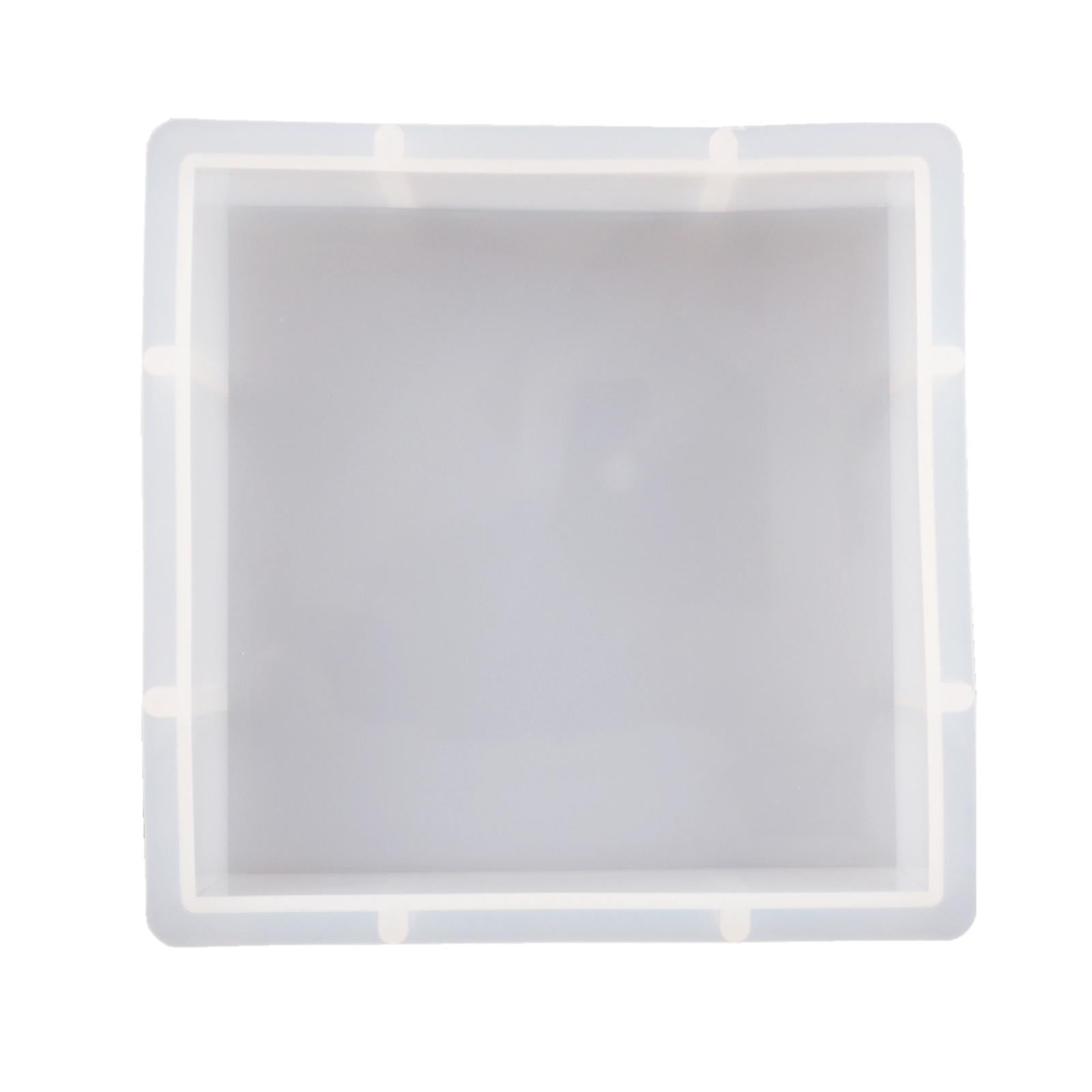 Bothyi - Molde De Silicona Molde De Fundición De Resina Epoxi Cuadrado De Flores Secas