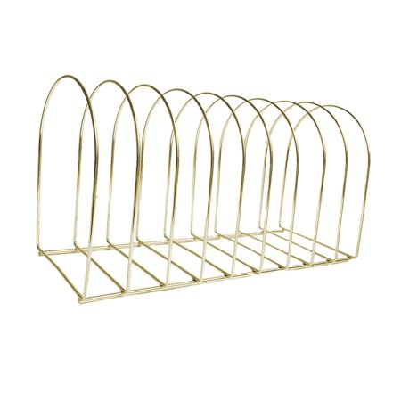 Estante Para Sombreros De Escritorio, Soporte Decorativo Para Mujer, Organizador Independiente Para Sombreros, 10 Rejillas Doradas