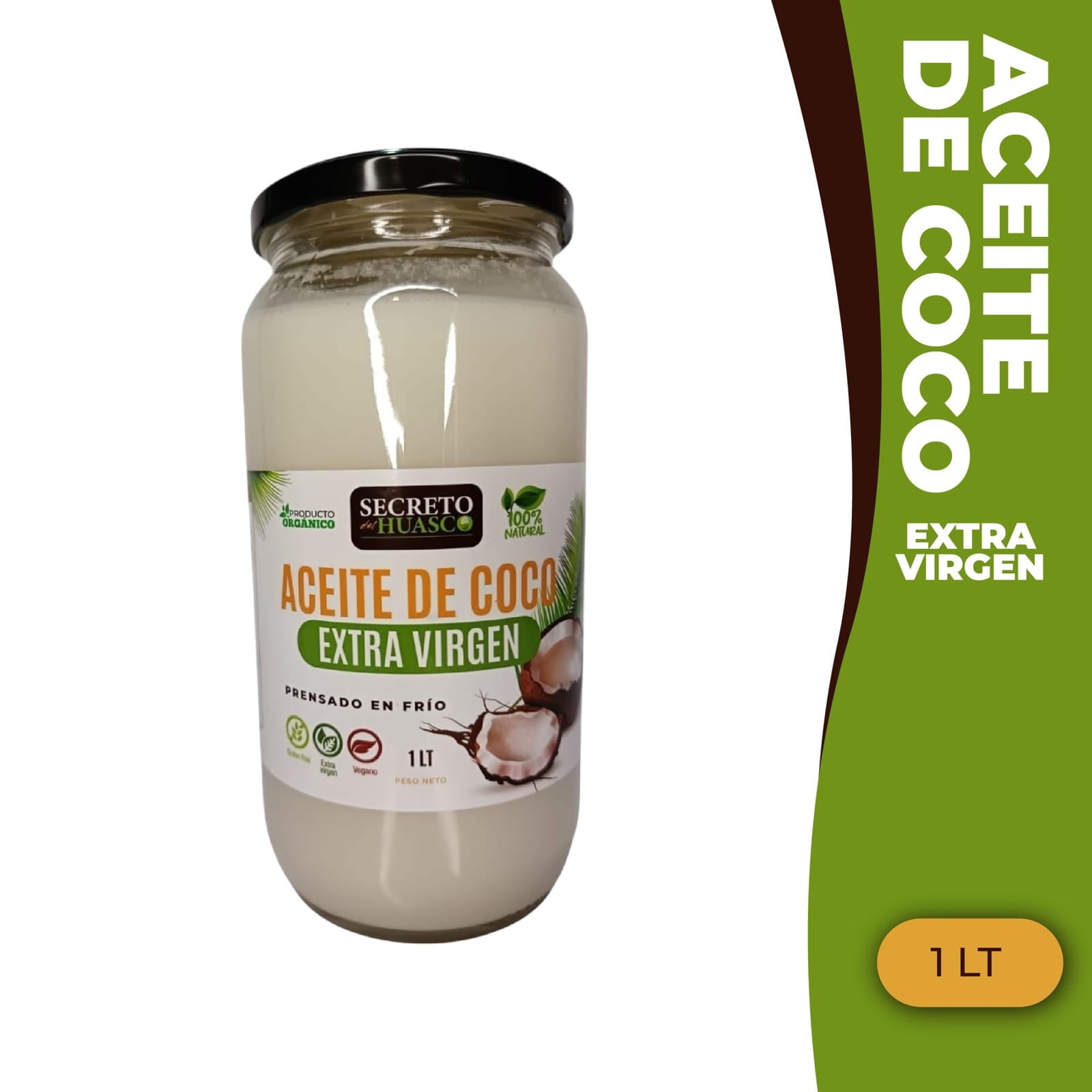 Aceite De Coco Orgánico Extra Virgen 1l Secreto Del Huasco | Lider