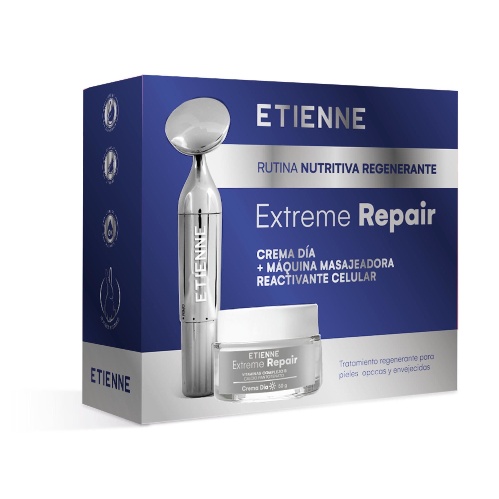 Extreme Repair Día 50g + Masajeador Facial 50 ml Etienne