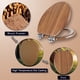 thumbnail image 5 of Asiento de inodoro Angol Shiold de madera moldeada, silencioso, cerrado y alargado, 5 of 7