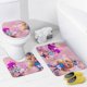 thumbnail image 4 of Panadería Del País De Las Maravillas De Alicia theme 4 piece Shower Curtain Set With Rugs Waterproof Bathroom Decor Set Includes Bath Mat U shaped Rug Toilet Lid Cover And Curtain With Hooks, 4 of 6