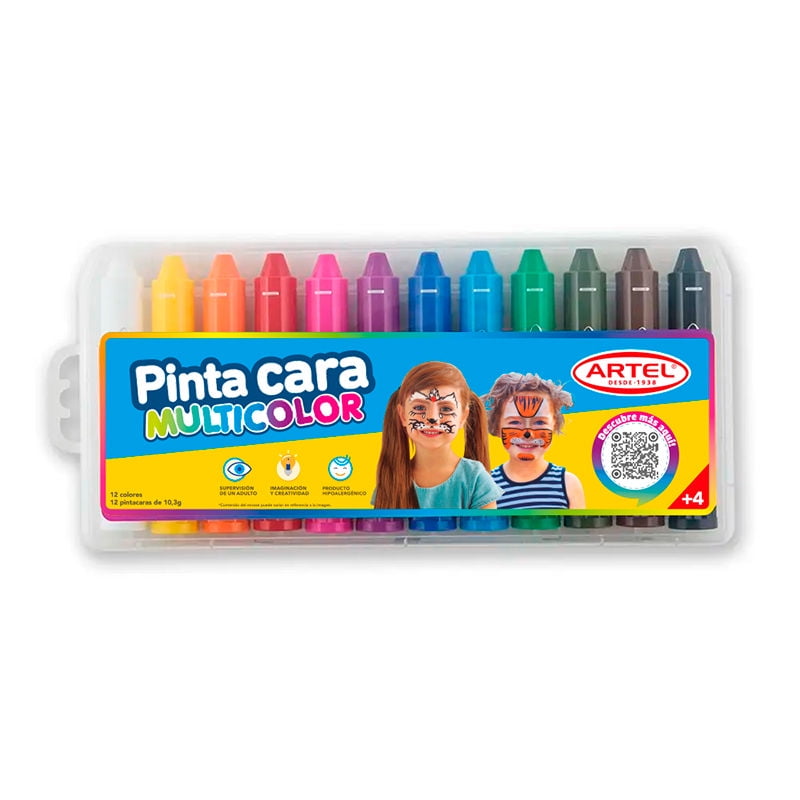 Artel - Lápiz Pinta Cara 12 Colores
