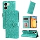 thumbnail image 3 of Funda tipo cartera FOXDOCK para Xiaomi Redmi 13C 5G , diseño girasol en relieve, cuero PU, cierre magnético, soporte y tarjetero, 3 of 5