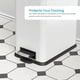 thumbnail image 5 of Bote de basura Home Zone Living, delgado, 30 litros, con tapa de cierre suave, color blanco, 5 of 7