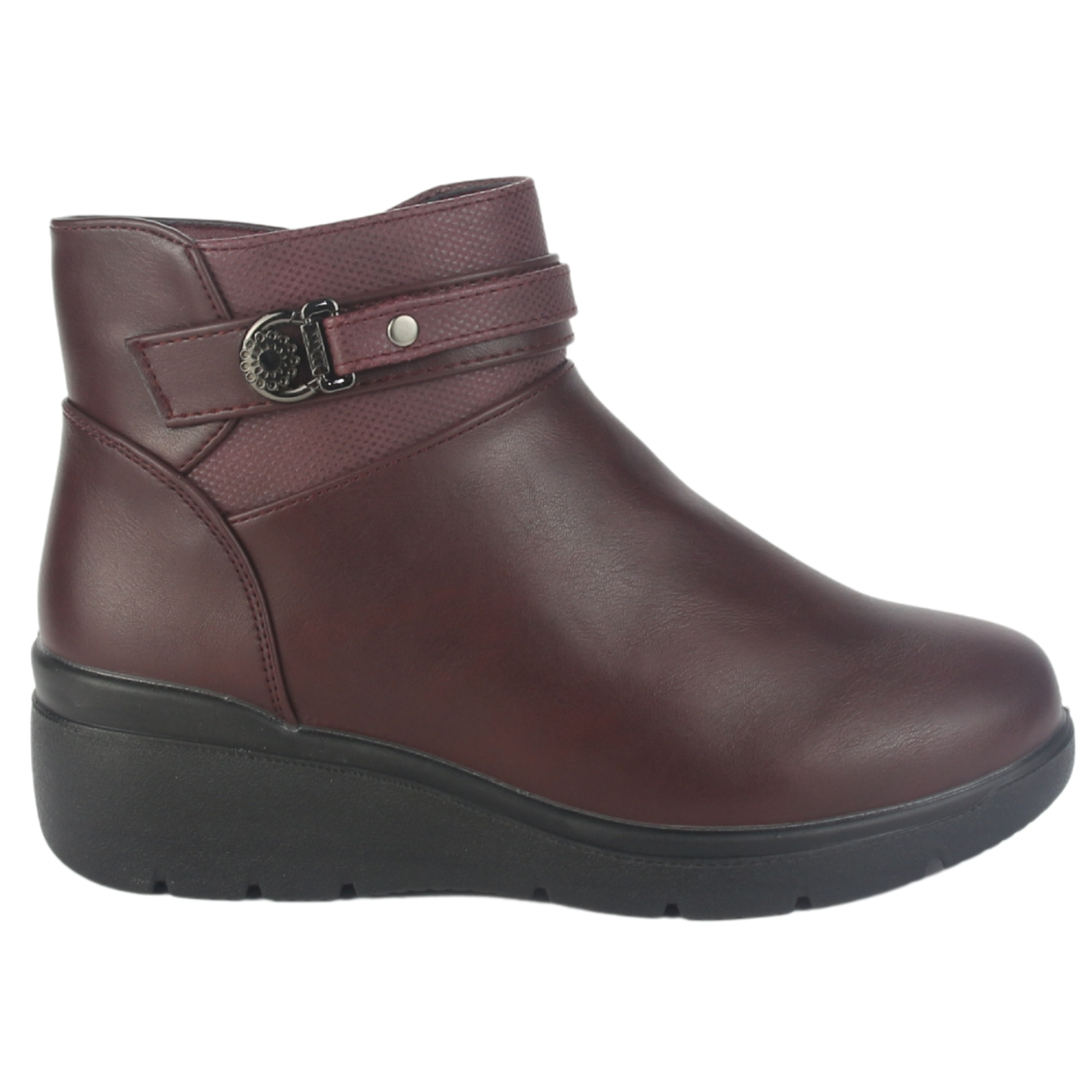 Botin Chalada Mujer Curve-5 Burdeo Casual