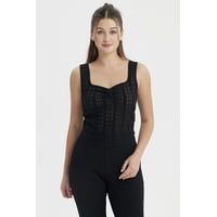 Fashionspark - Polera Mujer Textura Negro- Ll