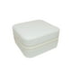 thumbnail image 3 of Estuche Organizador Joyas Cuadrado 10cm Joyero Blanco Aros, 3 of 3