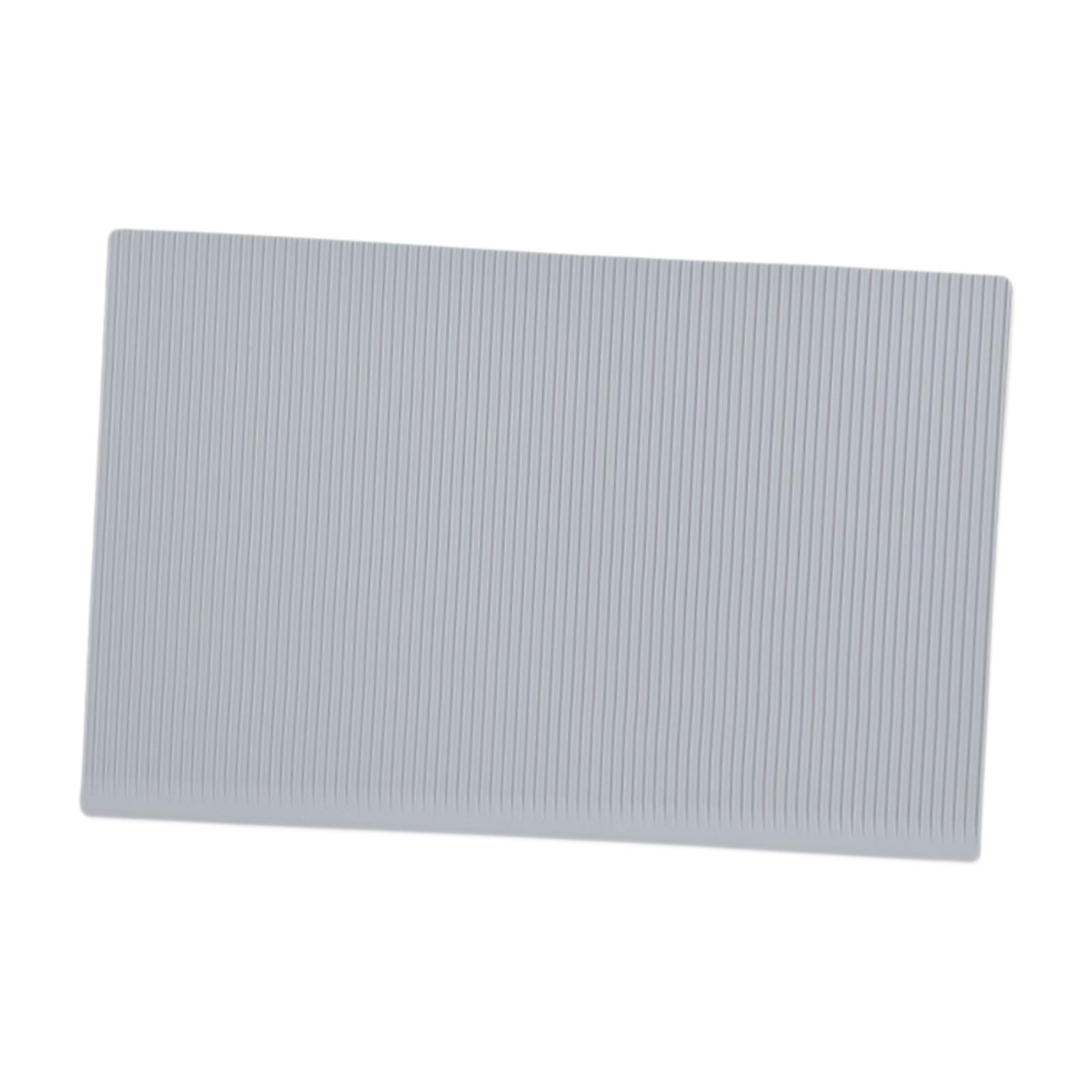 Bothyi - Revestimiento Para Estantes De Refrigerador Que Protege Contra Derrames. Aparatos De Cocina Antideslizantes. Gris Claro.