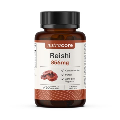 Reishi 856Mg - 60 Cápsulas Vegetales Natural | Nutracore