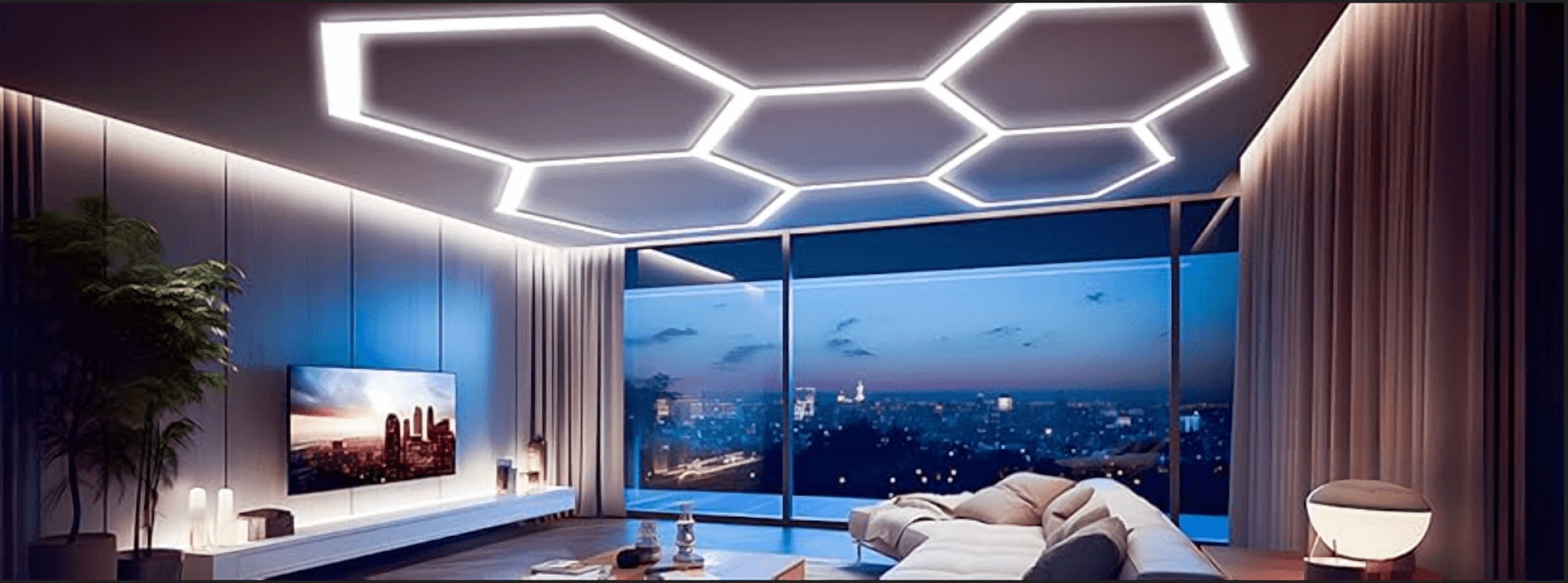 Vellmax - Luminaria Luz Led Hexagonal
