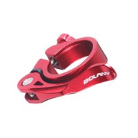 Magideal - Abrazadera Para Tija De Sillín De Bicicleta Clip Para Tubo De Sillín Accesorios Premium Piezas De Liberación Rápida Abrazadera Para Tija De Sillín Abr Rojo 318Mm