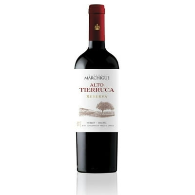 Vino Tinto Blend Merlot - Malbec Reserva 13° Botella 750 Cc Alto Tierruca
