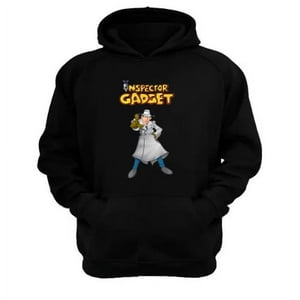 Genérico - Polerón Canguro Inspector Gadget Negro Talla Xs Unisex