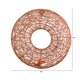 thumbnail image 2 of Portavelas de pared circular de cobre Nearly Natural de 28 cm, 2 of 4