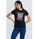 thumbnail image 2 of Polera Mujer Básica Print Negro / Fucsia, 2 of 4