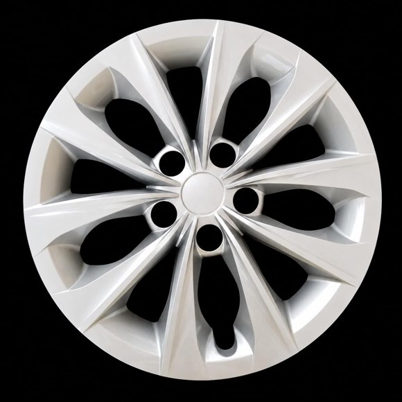 Tapacubos MARROW 41 cm Plateado de 10 radios con enganche rápido