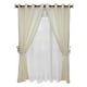 thumbnail image 1 of Set de Cortinas Rústica Con Argollas 8 Piezas Crudo, 1 of 4