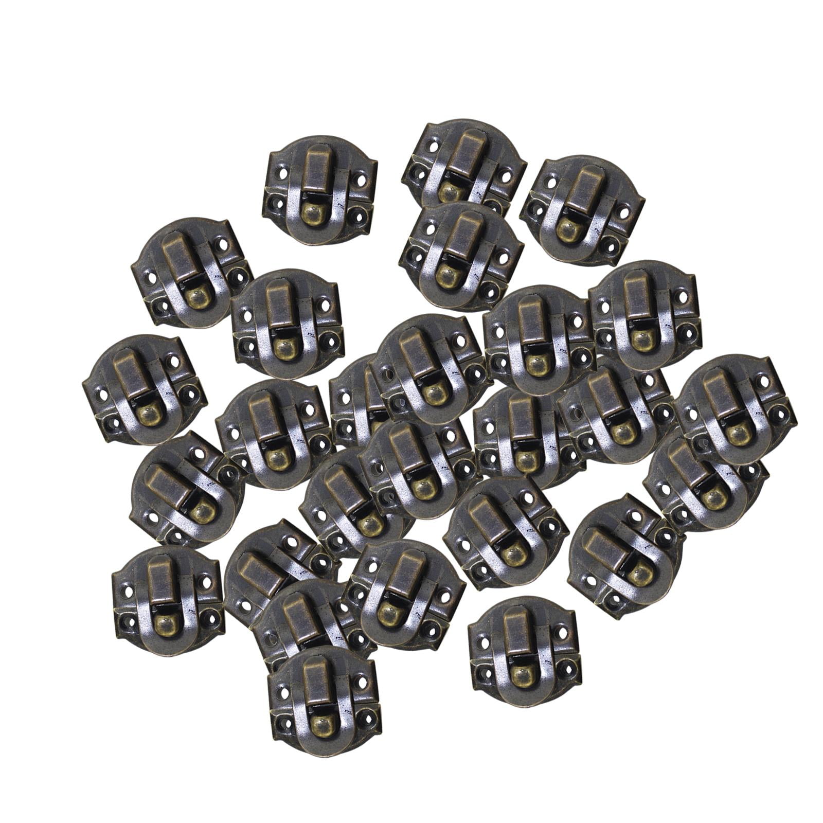 Bothyi - 50 Uds. Cerraduras De Cerrojo Resistentes Pestillos De Cierre De Caja De Madera Para Caja De Baratijas De Bronce