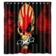 thumbnail image 1 of Cortina de ducha de Five Finger Death Punch con ganchos, tamaño 60 x 72 pulgadas, 1 of 3