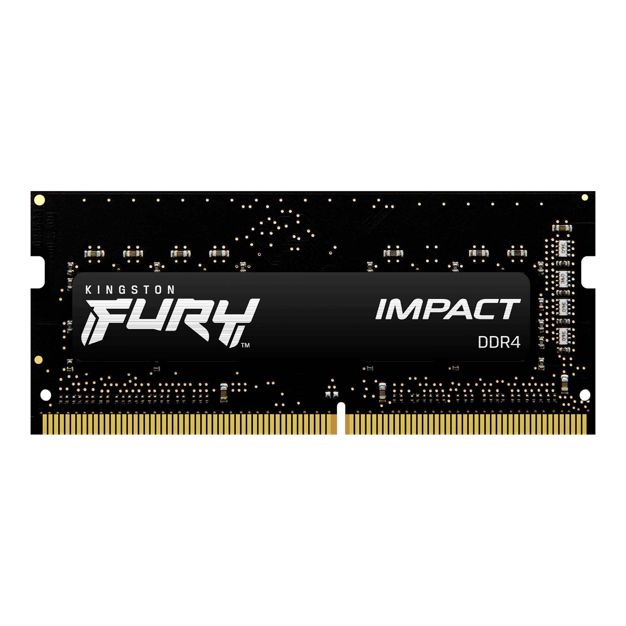 Kingston - Memoria Ram Para Notebook Ddr4 16Gb 3200Mhz Fury Impact, Cl20, So-Dimm, 1.2V