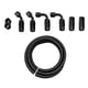 thumbnail image 4 of 3/8 "6AN Kit De Manguera De Línea De Combustible Conector Trenzado Reutilizable De Nailon 10 Pies Negro, 4 of 5