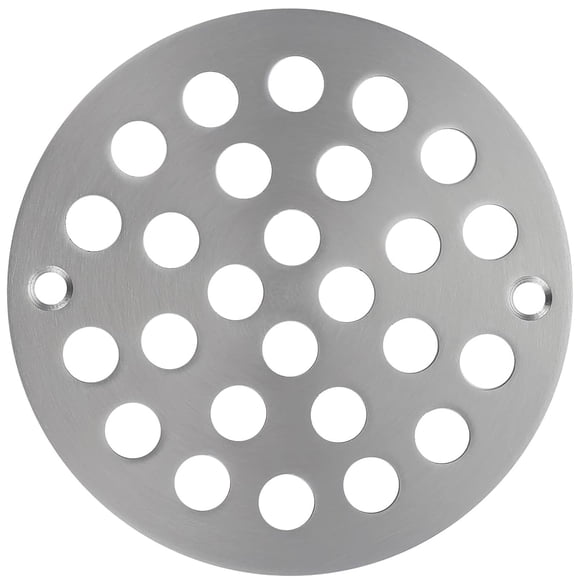 Tapa para desagüe de regadera Rixid de 10 cm, redonda, níquel cepillado