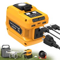 Inversor De Corriente Plantpalgear 220 W Para Batería Dewalt 20 V 110 V Ac