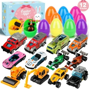 Regalos De Pascua Uiseba Engineering Vehicles, Paquete De 12 Unidades Para Niños