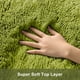 thumbnail image 2 of Alfombra Ophanie Green Grass Shag Fluffy para dormitorio, 120 x 180 cm, 2 of 6