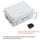 thumbnail image 2 of Caja de conexiones LeMotech de ABS, IP65, impermeable, 15 x 11 x 7 cm, 2 of 9