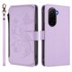 thumbnail image 2 of Funda Cartera Mariposa para [Xiaomi Poco M7 4G] con Soporte y Cremallera Morado claro, 2 of 6