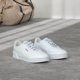 thumbnail image 2 of Zapatilla PUMA Carina Leather para mujer blanca plateada talla 5.5, 2 of 7