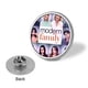 thumbnail image 3 of Familia Moderna theme Round Button Badge Premium Metal Construction Ideal For High end Events 2 8 Cm, 3 of 6