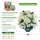 thumbnail image 5 of Arbusto de hortensia artificial QIANYUN de 51 cm resistente a los rayos UV, set de 2, 5 of 7