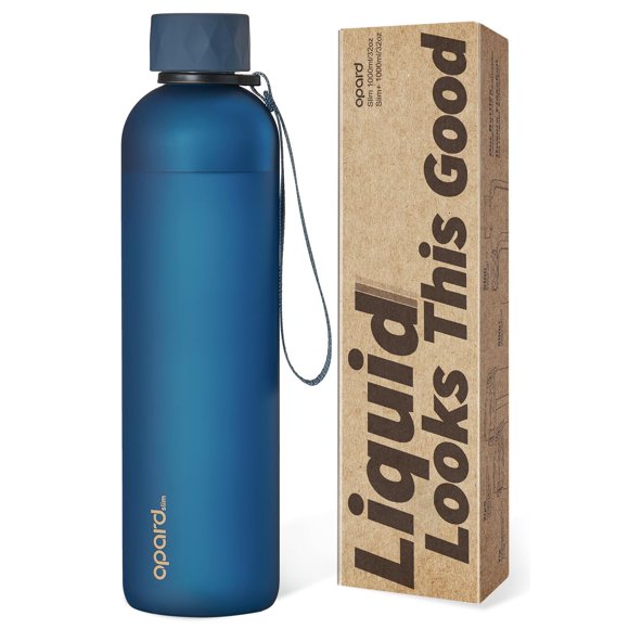 Botella Opard 1000 ml libre de BPA azul medianoche