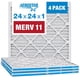 thumbnail image 1 of Filtro de aire Aerostar MERV 11 24x24x1 (paquete de 4), 1 of 5