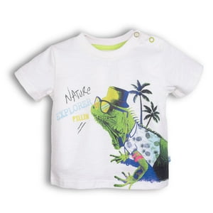 Polera Bebe Niño Blanco Pillin