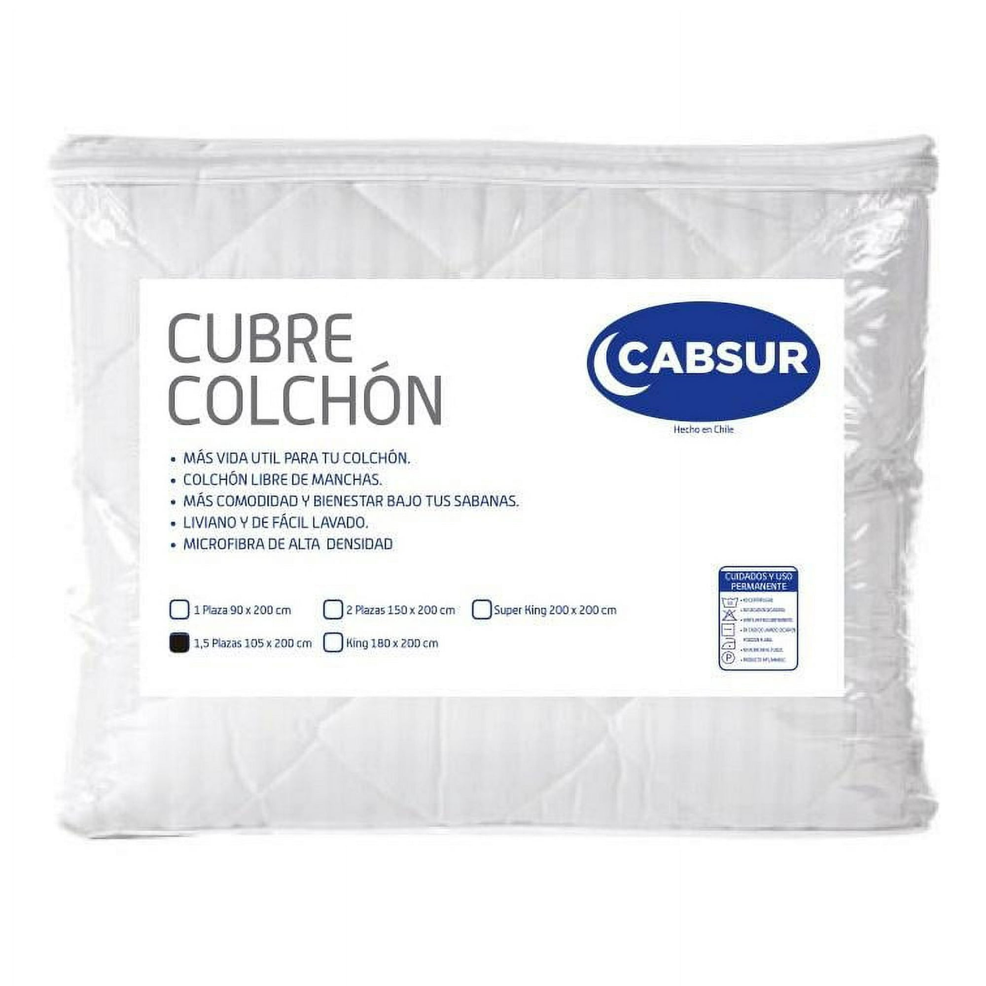 Cabsur - Cubrecolchon Max 1,5 Plaza